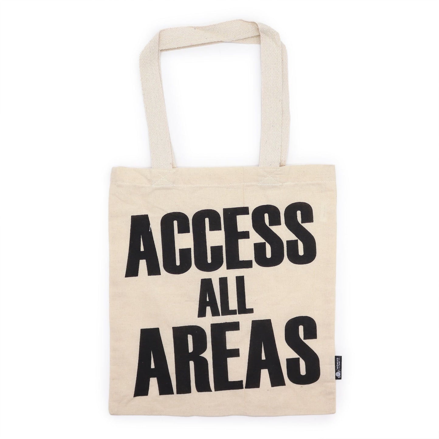 Ikonische Basic-Tasche – Zugang zu allen Bereichen – (40 x 36 cm) – Natürliche Baumwolle 4 oz