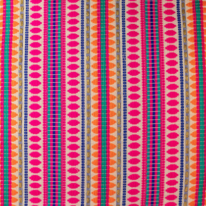 Funda clásica de cojín - rayas neón - 60x60cm - Estilo Jumbo