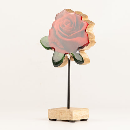 Plantas decorativas de madera - Rosa individual mediana