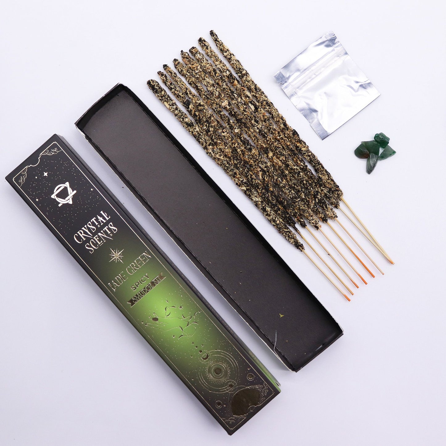 Jade Crystal Scents Smudge Incense - Picante