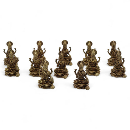Miniaturgötter aus Messing - Laxmi (11 g) - 30 mm