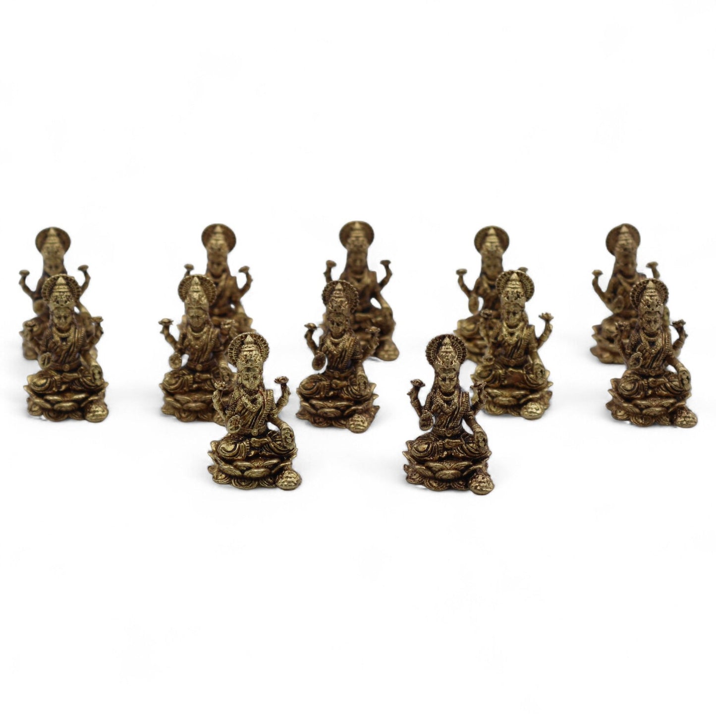 Miniaturgötter aus Messing - Laxmi (11 g) - 30 mm