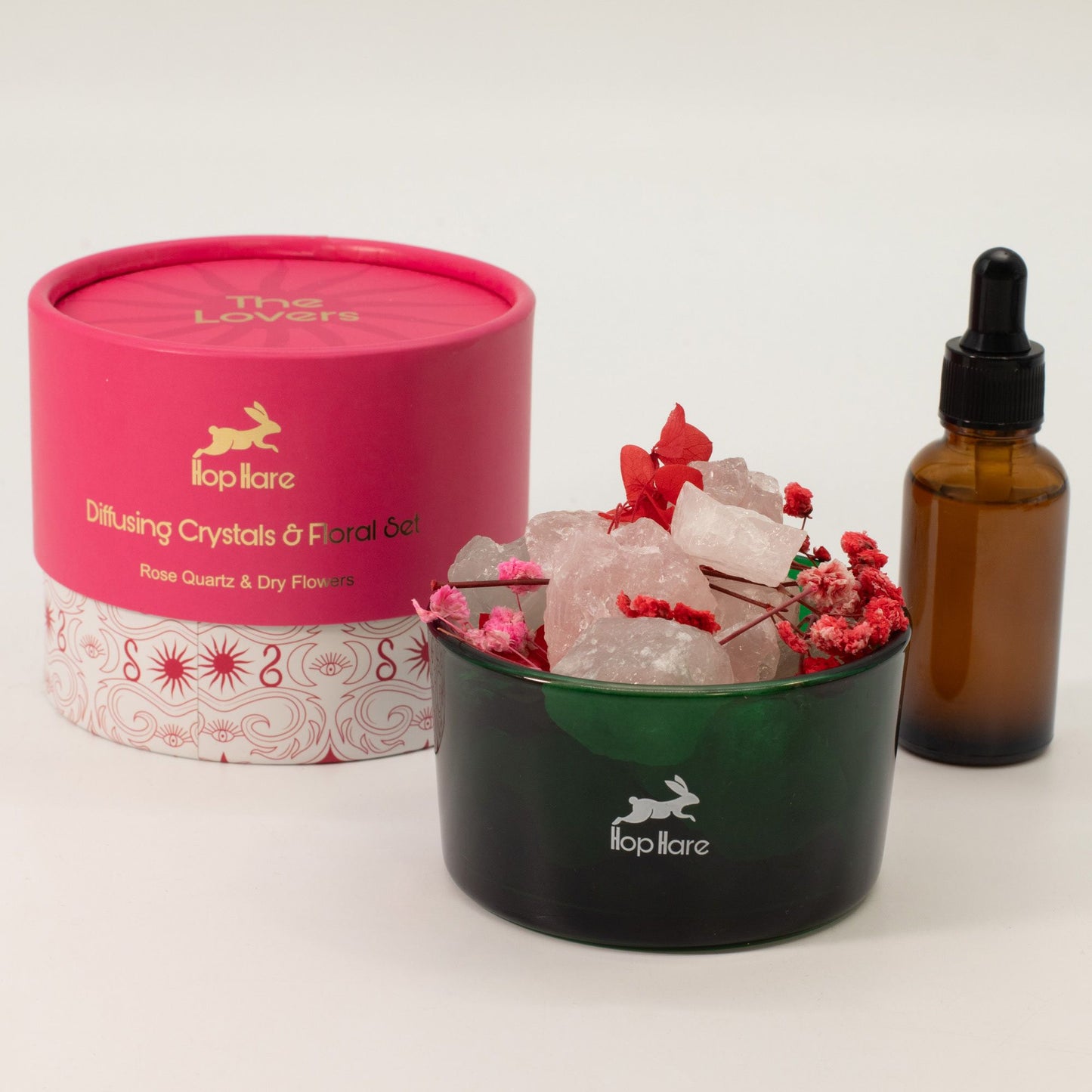 Hop Hare Difusores de Crystas y Conjunto Floral - Los Amantes