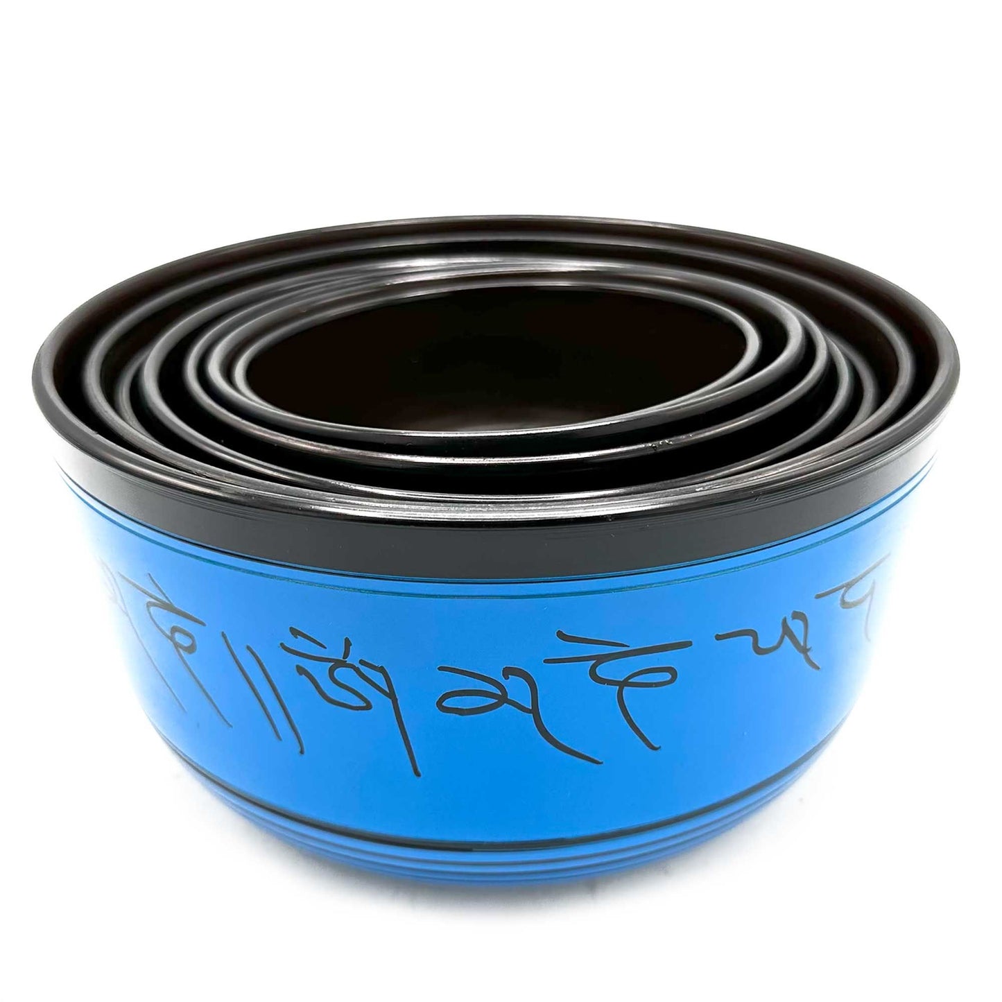 Großes Set mit sieben tibetischen Klangschalen für Chakren (19,5-35 cm)
