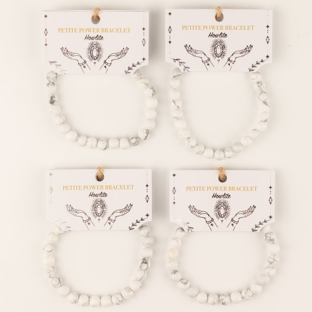 Pulsera de Poder Pequeña (17 cm x 6 mm) - howlita