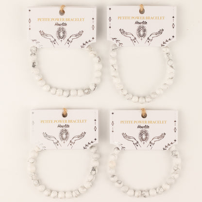 Pulsera de Poder Pequeña (17 cm x 6 mm) - howlita