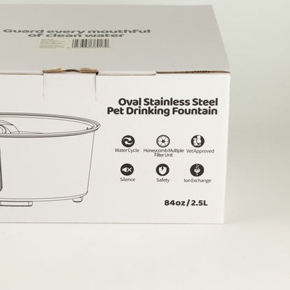 Tazones para comida PAW - Fuente de agua eléctrica de 2.5 litros - USB - acero inoxidable (304)