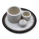 Varita de Palo Santo y Soporte para Smudge - Mandala - Blanco y Gris