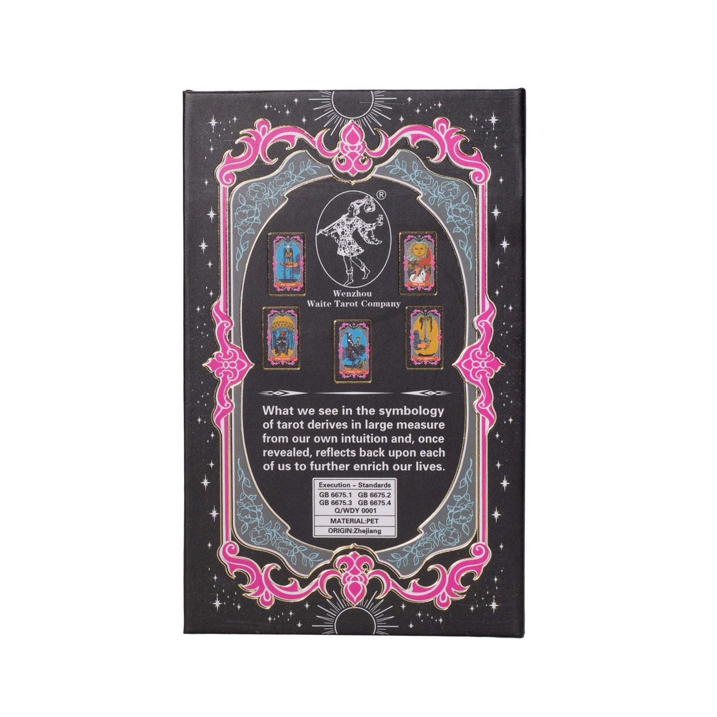 Juego de cartas de Tarot con lámina dorada - con folleto