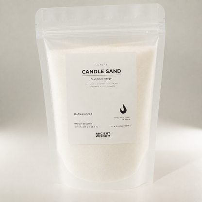 Arena para velas sin fragancia - Blanca - 300 g