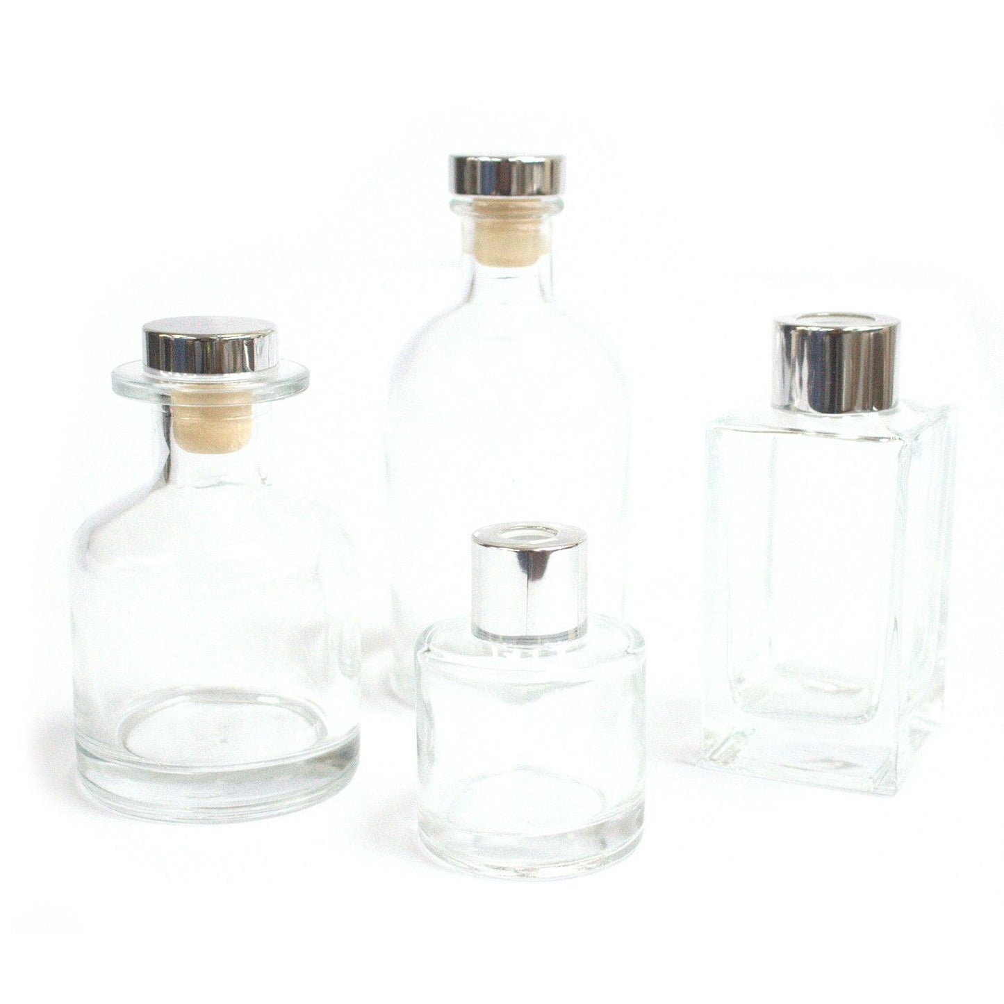 250 ml Botella difusora redonda de caña antigua - Claro