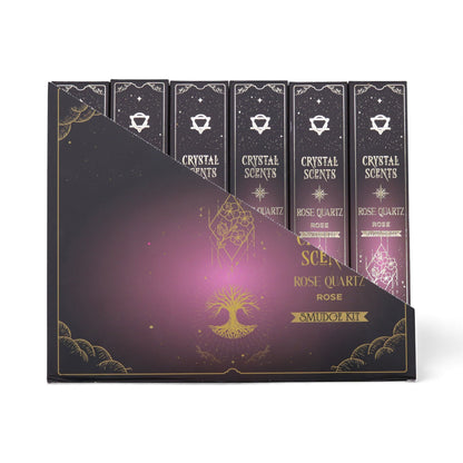 Encens purifiant au parfum de cristal de quartz rose - Rose
