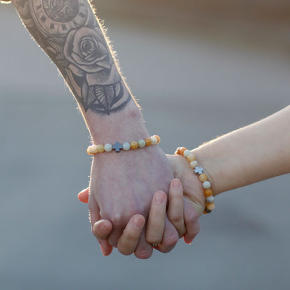 2 Pulseras con Piedras Preciosas - Fuerza