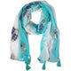 Foulard Nomade Sari Aqua Fish – turquoise (180x50cm)