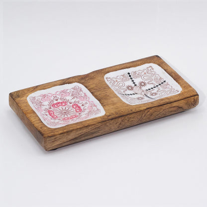 Bandeja doble 20x10x2.5cm - HOP HARE