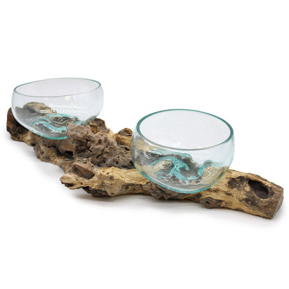 Vidrio en soporte doble extragrande - 70 cm
