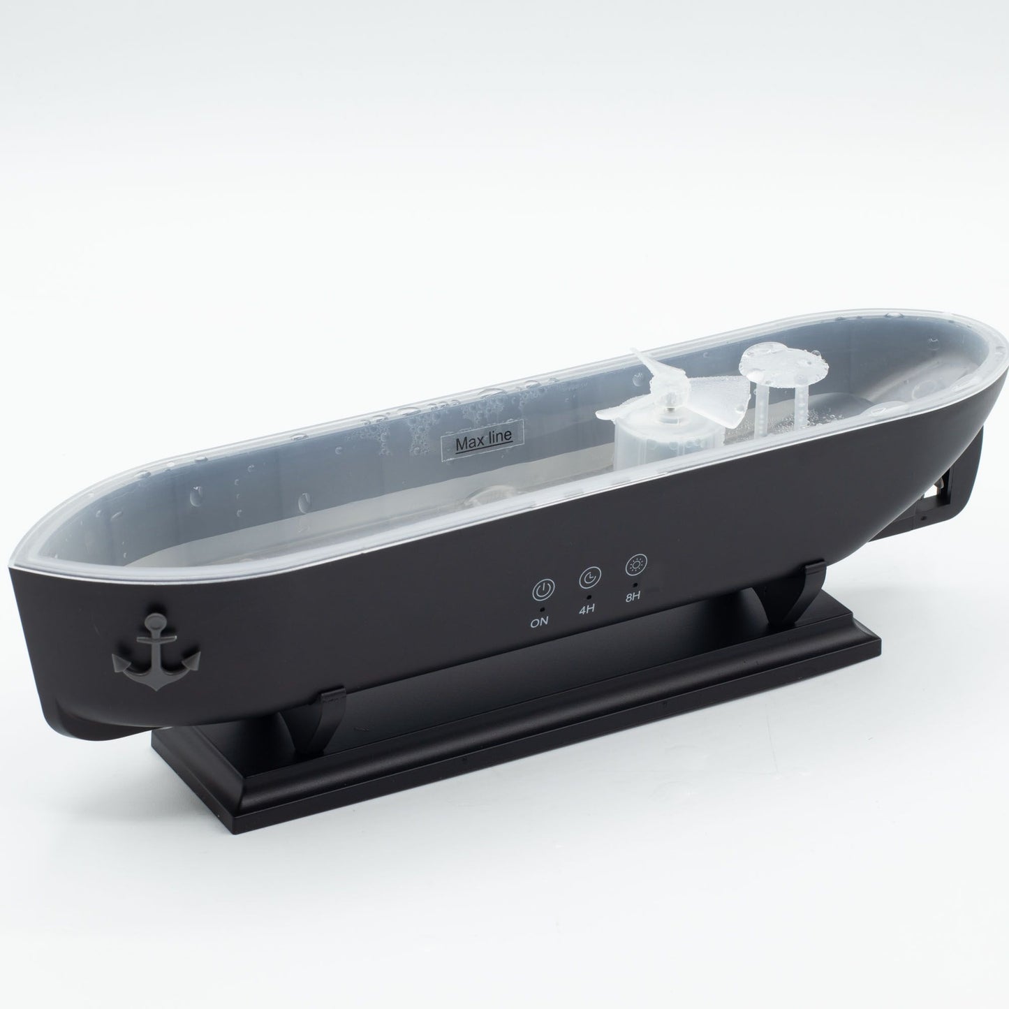 Diffuseur d'arômes en forme de bateau avec LED à changement de couleur