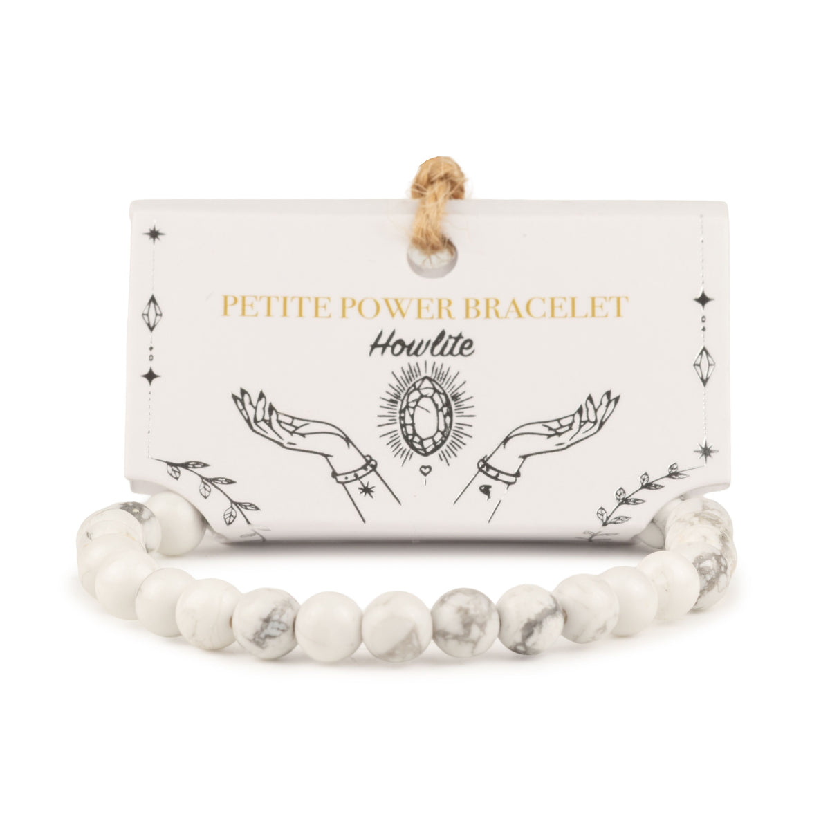 Pulsera de Poder Pequeña (17 cm x 6 mm) - howlita