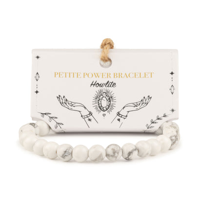 Pulsera de Poder Pequeña (17 cm x 6 mm) - howlita