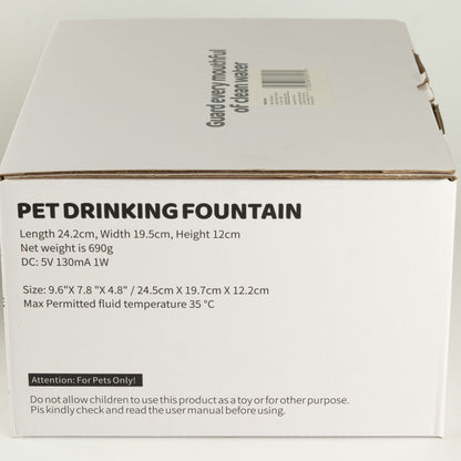 Tazones para comida PAW - Fuente de agua eléctrica de 2.5 litros - USB - acero inoxidable (304)