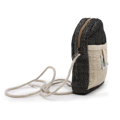 Hanf-Handytasche mit Seil - Zufällige Farbe