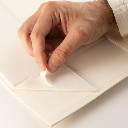 Caja de regalo plana - cesta mediana  (24x18.2x8cm) - Blanco