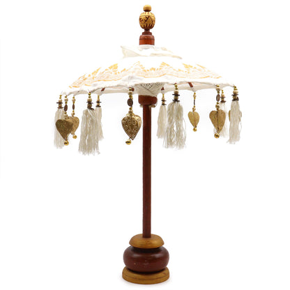 Sombrilla Bali Decoracion de Hogar - Lona - Decoración Dorada - 40cm