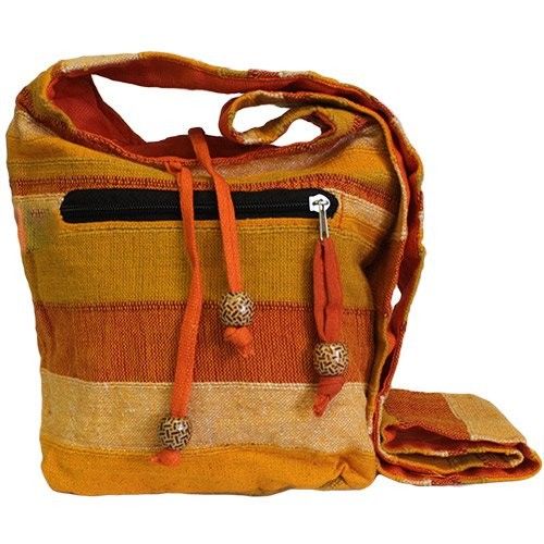 Sac bandoulière Népal - Orange lever de soleil