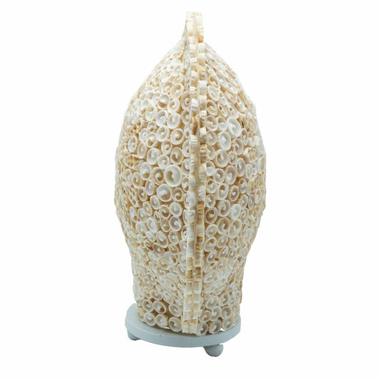Boho Muschellampe - Große runde Muschel - 30 cm