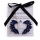 Azul Real - Vidrio Vintage - Alas de Ángel - Pendientes