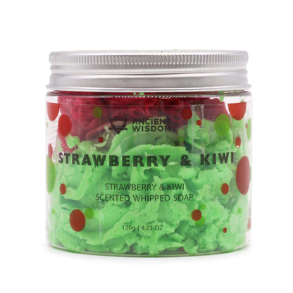 Jabón de Crema Batida Fresa y Kiwi 120g