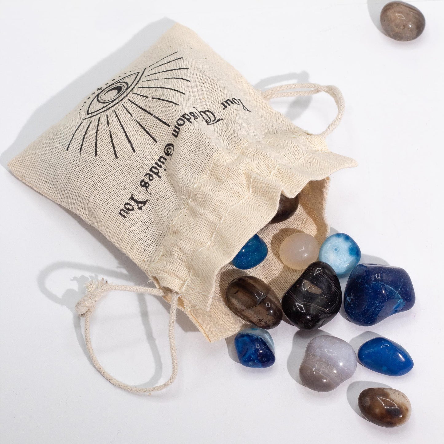 Ágatas mixtas a granel 1 kg (aprox. 70 piedras)