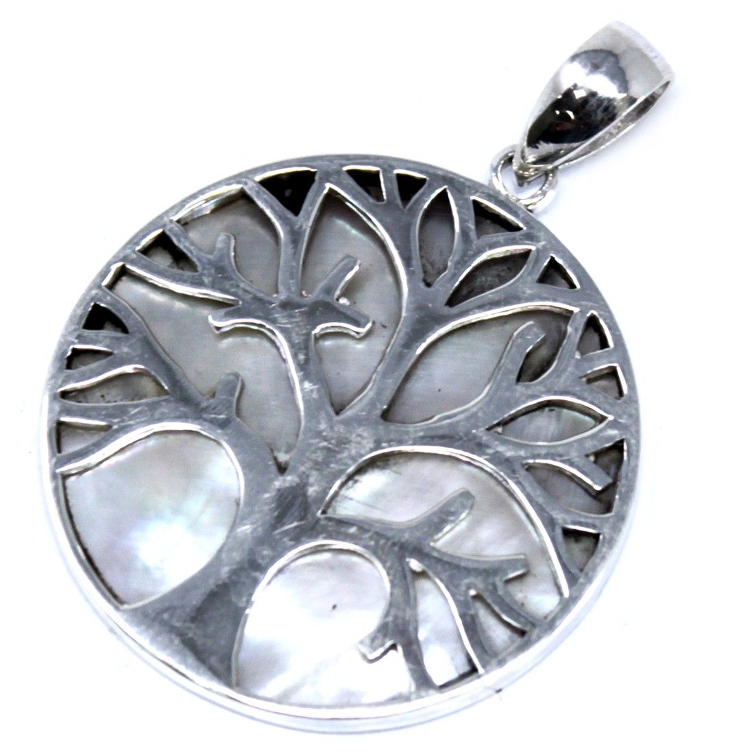 Colgante Plata Árbol de la Vida 30mm Madreperla