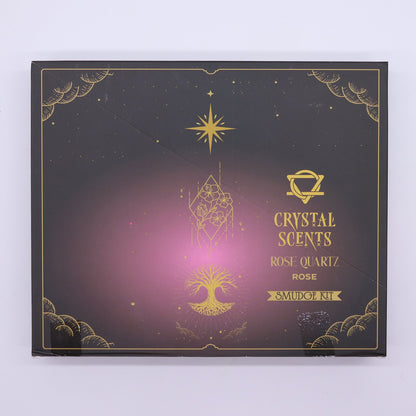 Encens purifiant au parfum de cristal de quartz rose - Rose