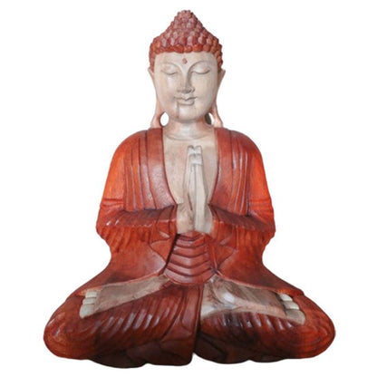 Handgeschnitzte Buddha-Statue – 40 cm, Willkommen