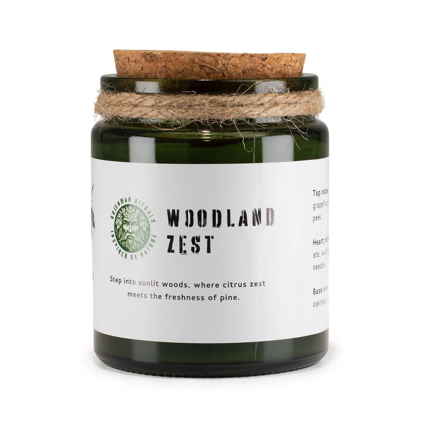 Vela de soja Greenman Woodwick - Woodland Zest