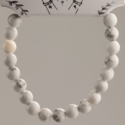 Pulsera de Poder Pequeña (17 cm x 6 mm) - howlita