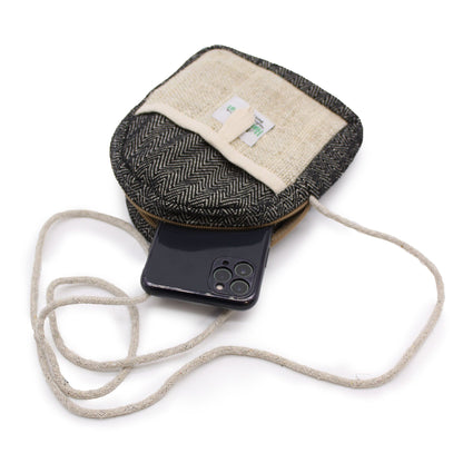 Hanf-Handytasche mit Seil - Zufällige Farbe