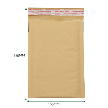 Sobre acolchado con burbuja kraft (165x225+40mm)