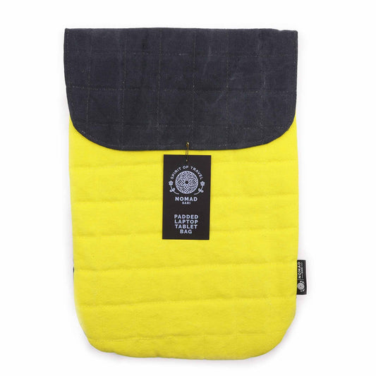 Gepolsterte Laptophülle - Crazy Yellow 14 oz