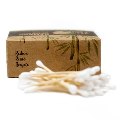 Caja de 200 Bastoncillos de Algodón de Bambú