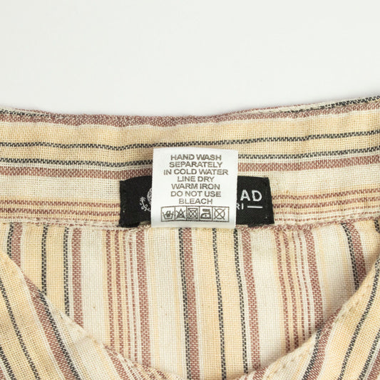 Nomad Sari Grandad Shirt - Beige Braun - Groß