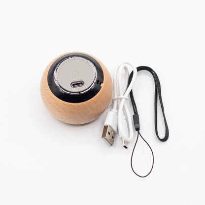 Mini enceinte en bois avec Effet Mandela
