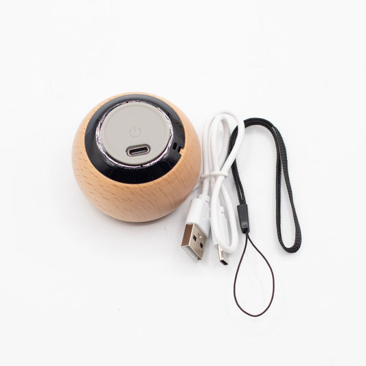 Mini altavoz de madera con Efecto Mandela