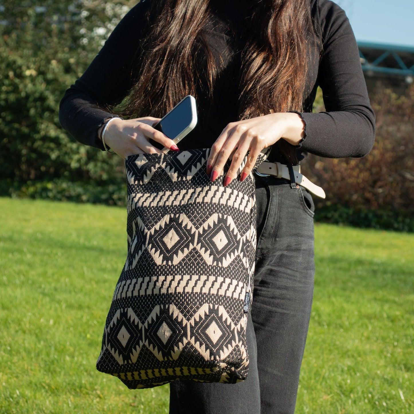 Sacs en jacquard naturel – Desert Loom – Sac fourre-tout nomade