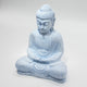 Lámpara de Buda para meditación azul cielo - soporte ovalado