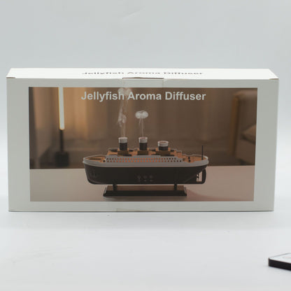 Diffuseur d'arômes en forme de bateau avec LED à changement de couleur