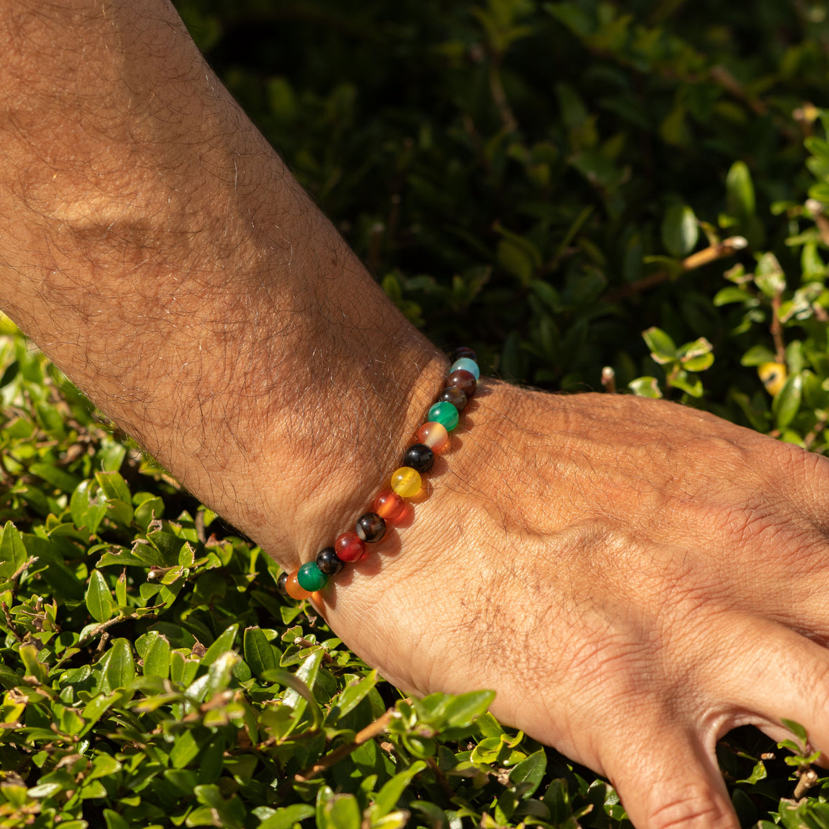 Pulsera de Poder Pequeña (17 cm x 6 mm) - Jade arcoíris