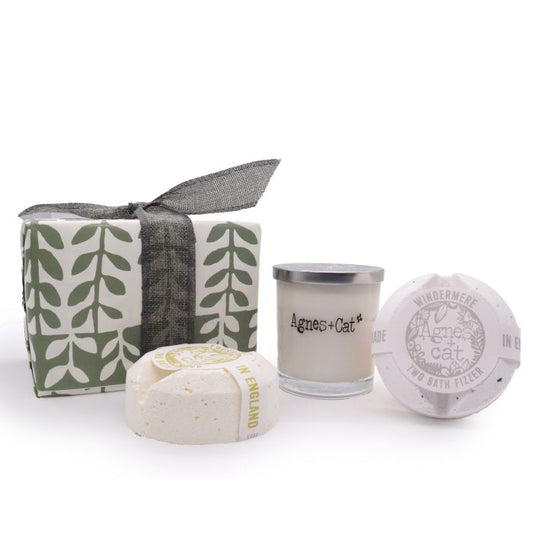 Gift Set: Windermere & Citrus Bath Bombs + Velvet Moon Candle