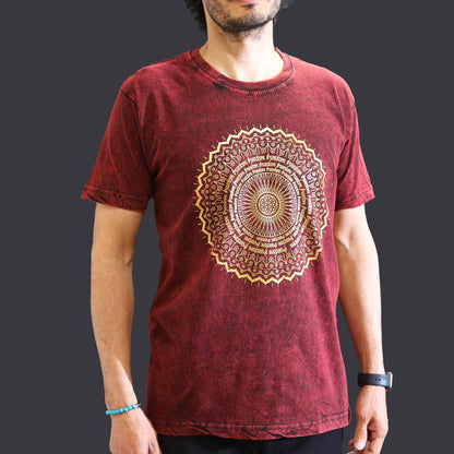 T-shirt Nomad Sari Medium - Mandala - Grenat
